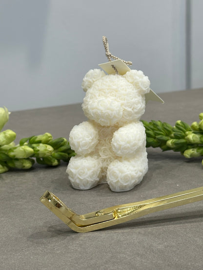 Teddy in Bloom Candle